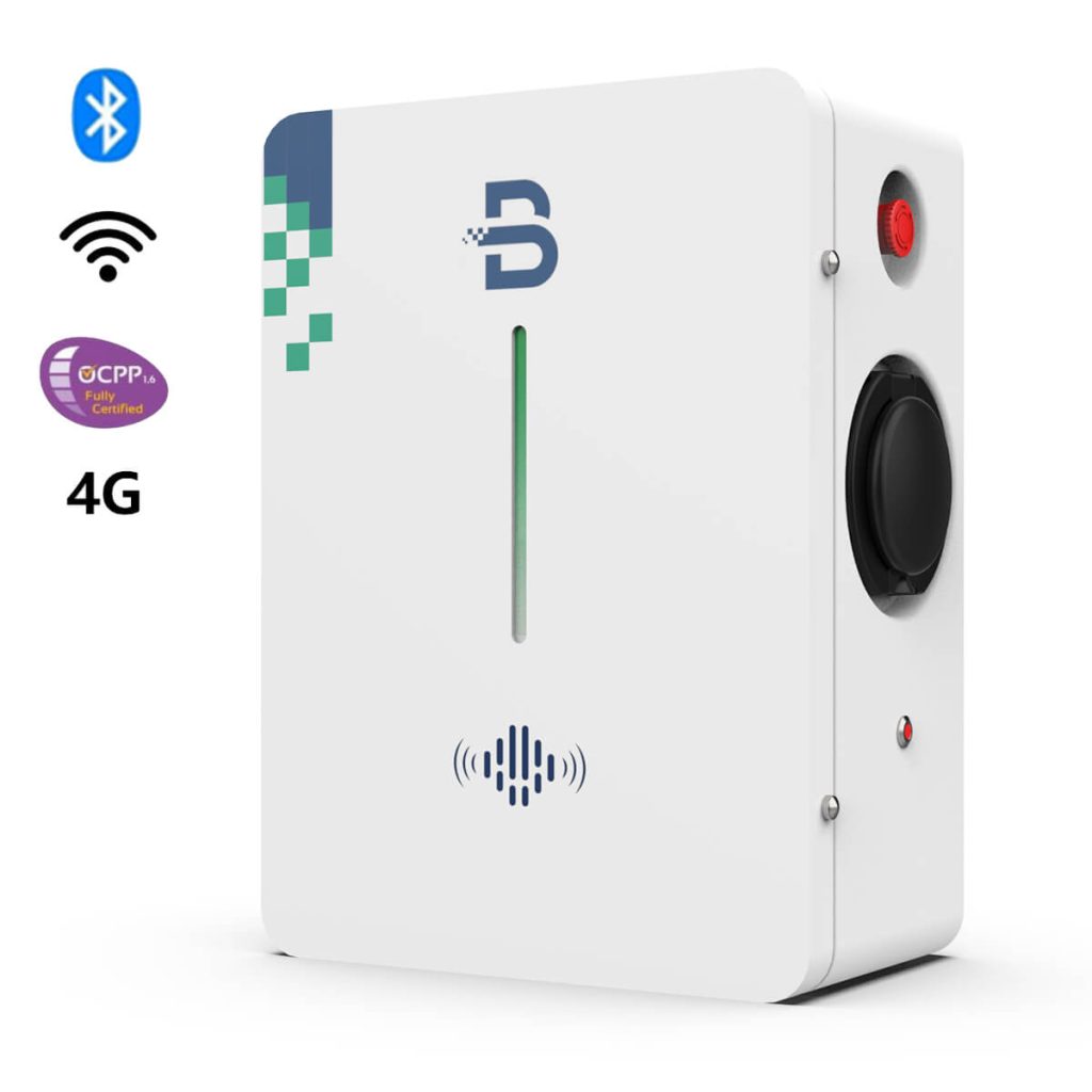 BENY AC EV Smart Wallbox T2S aljzattal 3 fázisú 22 kW 4G OCPP1.6J