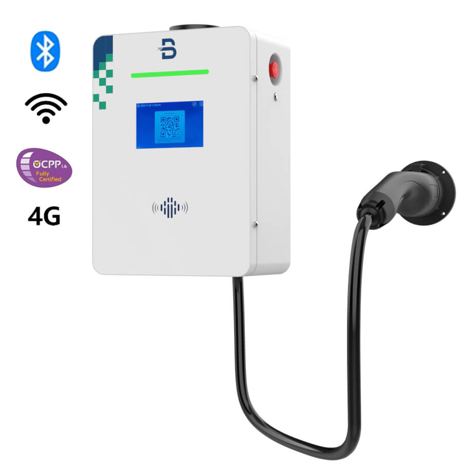 BENY EV Kereskedelmi töltő kábellel Wallbox 3 fázisú 11 kW 4G OCPP1.6J