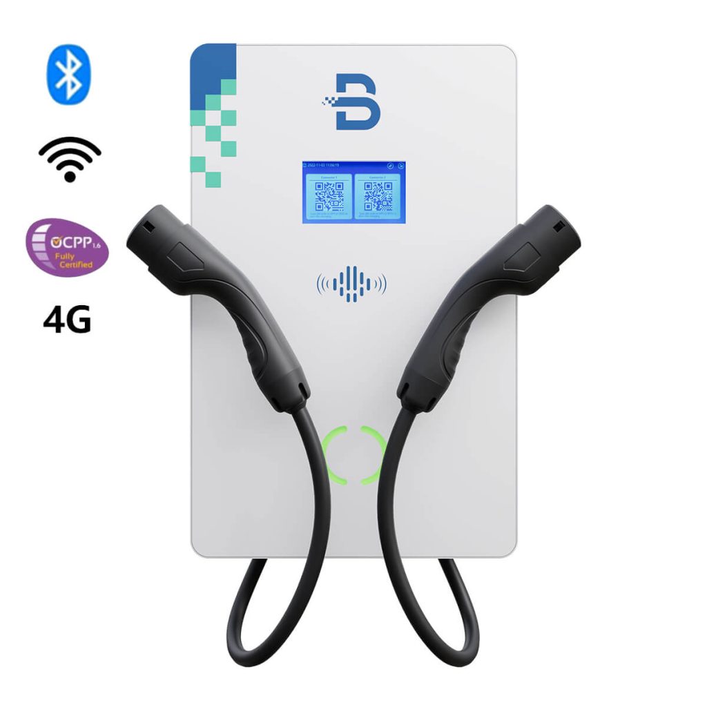 BENY EV Kereskedelmi töltő Wallbox Dual 3 fázisú 22 kW 4G OCPP1.6J