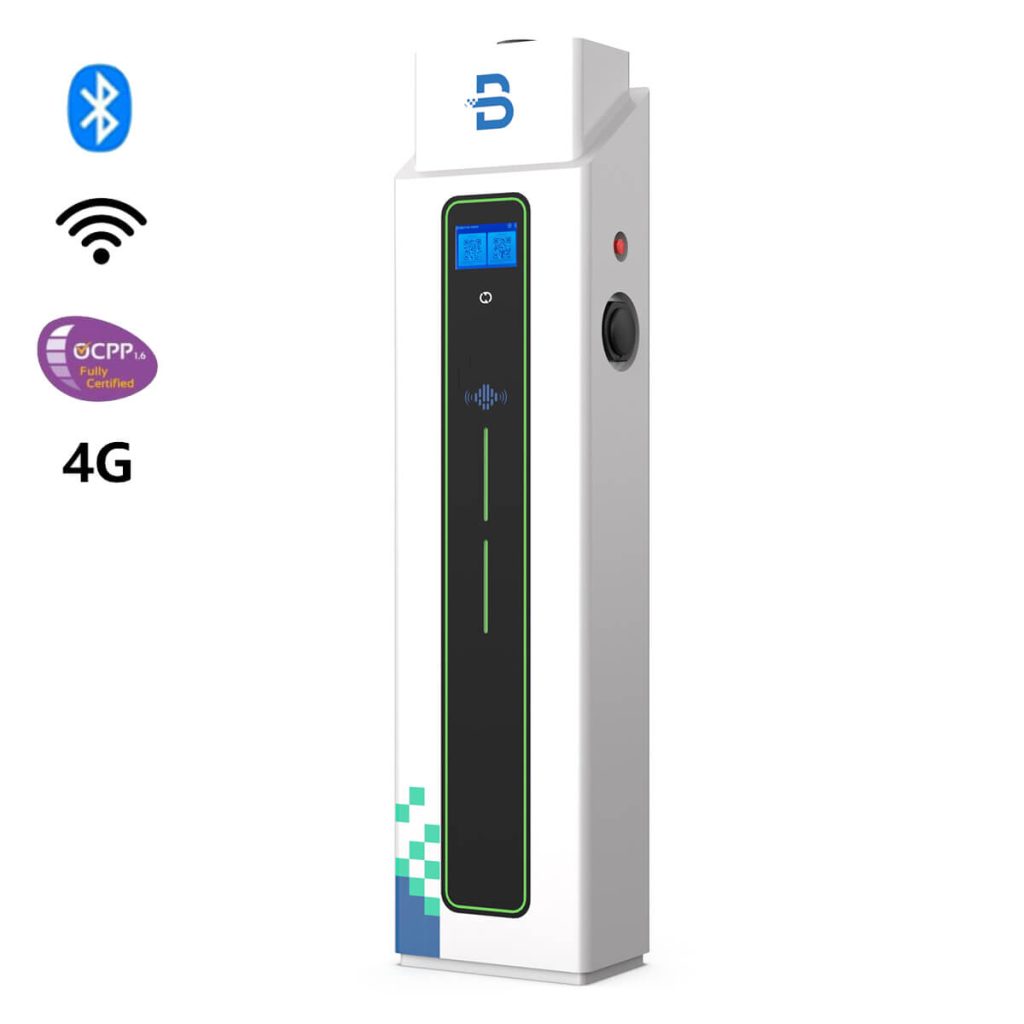 BENY EV Töltő Floor-mounted Dual 3 fázisú 11 kW 4G OCPP1.6J